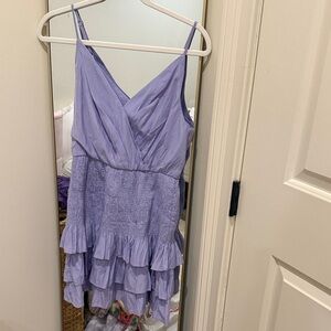 DO+BE Lilac Ruffle Blouse